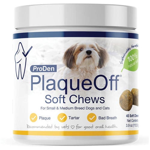 NaturVet ProDen PlaqueOff 76000478 Soft Chew, S/M, 45