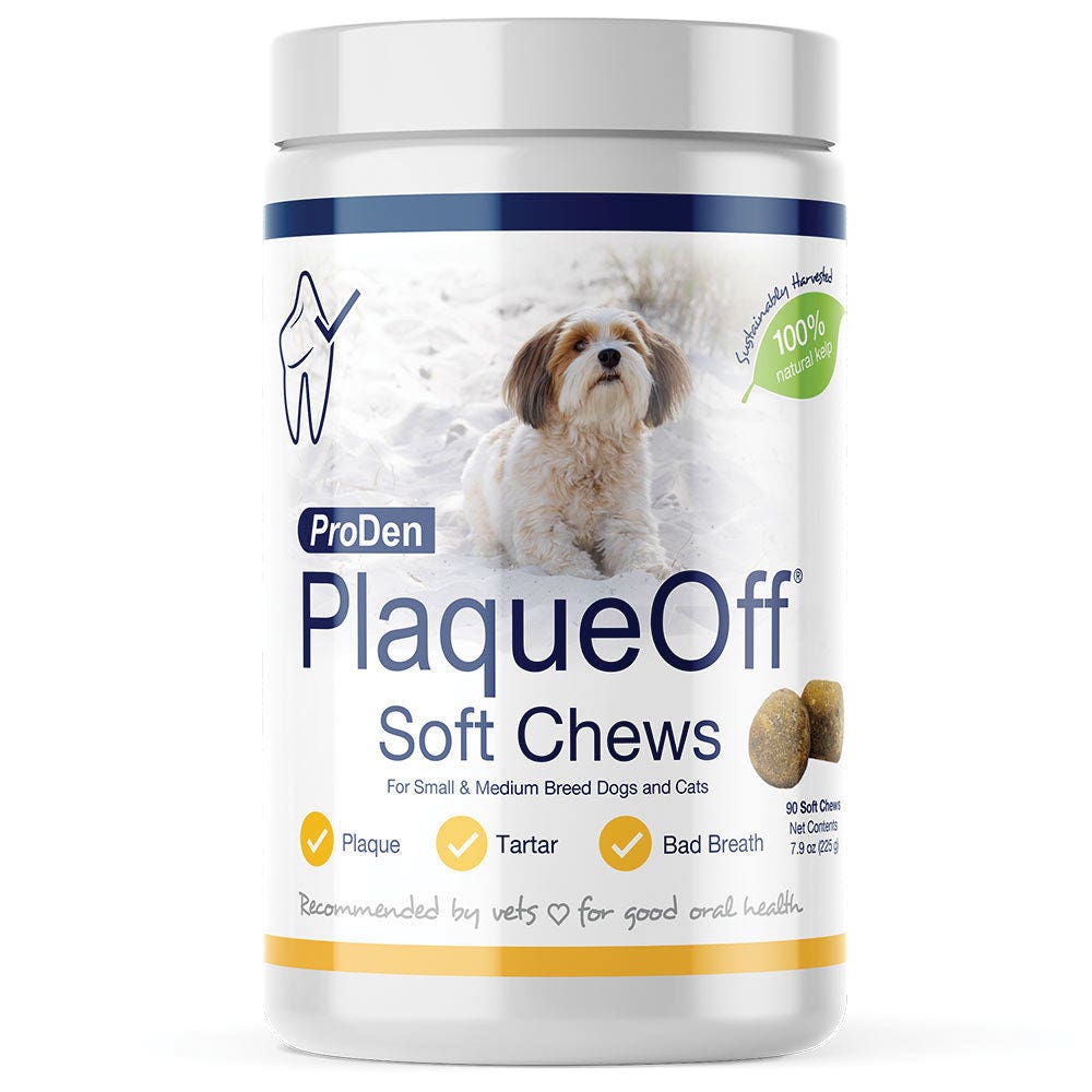NaturVet ProDen PlaqueOff 76000479 Soft Chew, S/M, 90