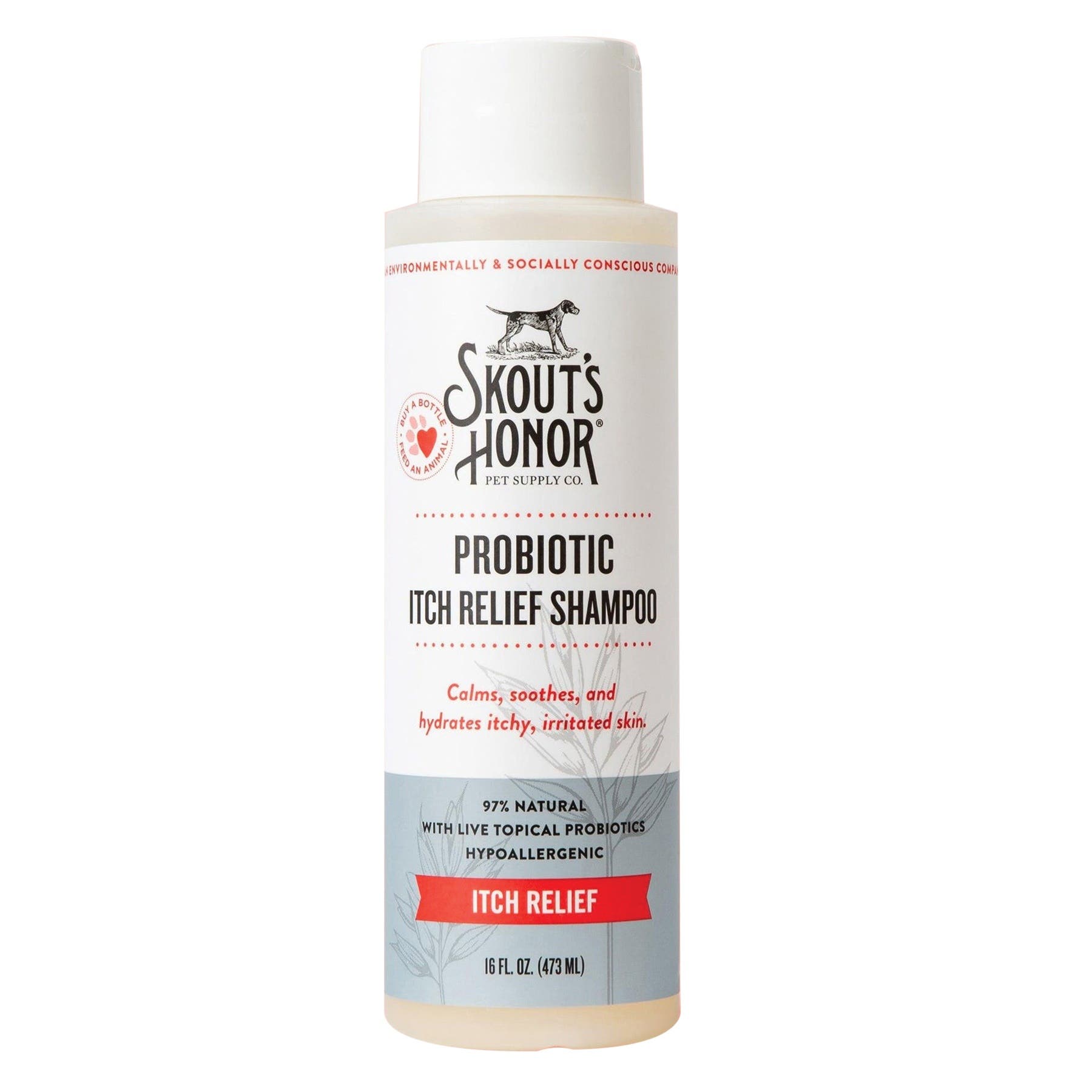 Skout's Itch Relief Shampoo, Liquid, 16 oz, Bottle