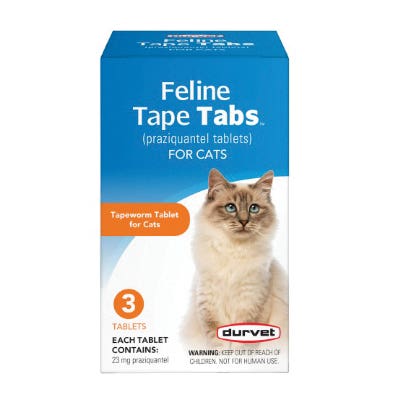Durvet 011-18200 Feline Tape Tablet, Solid, 3 Tablets, Bottle