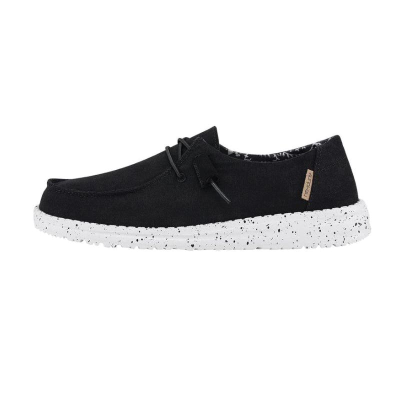 heydude Wendy Casual Shoes, 5, Black Odyssey, Cotton, Lace