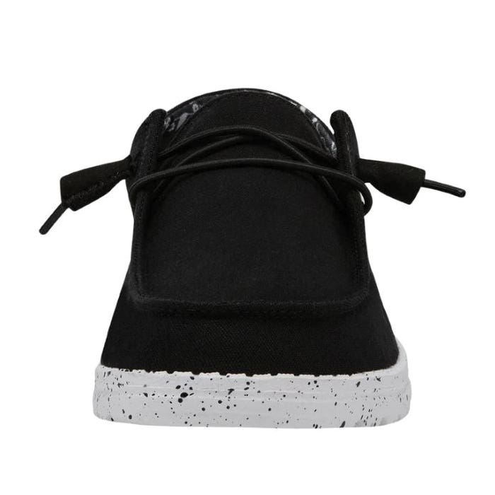 heydude Wendy Casual Shoes, 5, Black Odyssey, Cotton, Lace