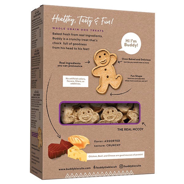 Buddy Biscuits Dog Treat, Assorted, 16 oz