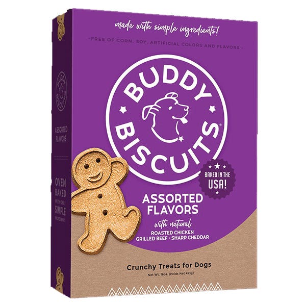 Buddy Biscuits Dog Treat, Assorted, 16 oz
