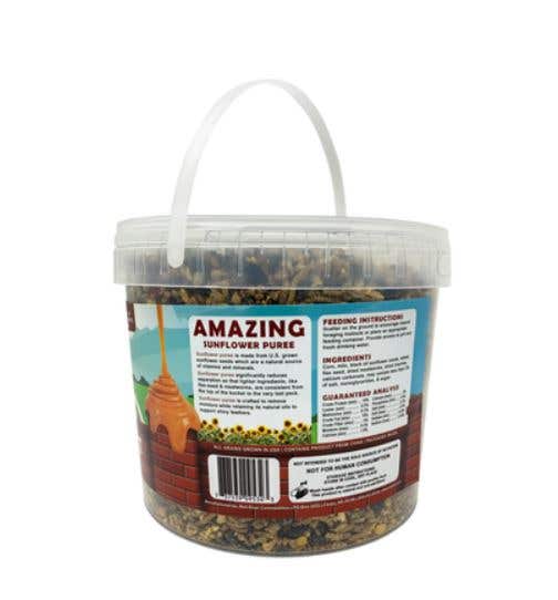 Pecking Order Dessert Bucket with Mealworm Sprinkles, 5 Lb.