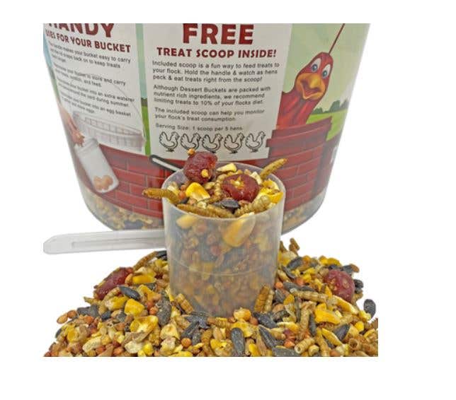 Pecking Order Dessert Bucket with Mealworm Sprinkles, 5 Lb.