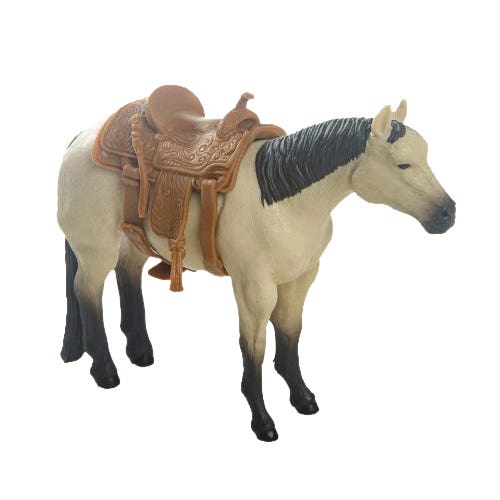 Little Buster Toys Calf Roping Saddle, For Little Buster Quarter Horses