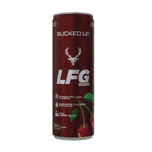 Bucked Up LFG Series Energy Drink, Cherry Blast, Can