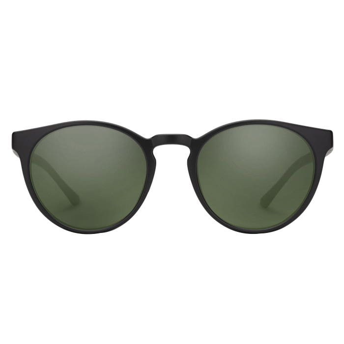 Suncloud Metric Series Sunglasses, Evolve, Plastic, Matte Black, Polarized, Gray Green Lens