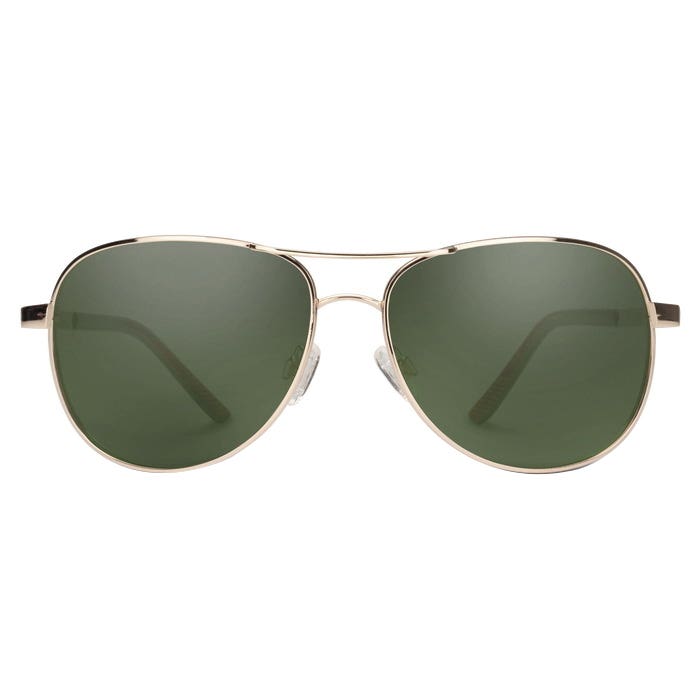 Suncloud Aviator Series Sunglasses, Gold, Polarized, Gray Green Lens
