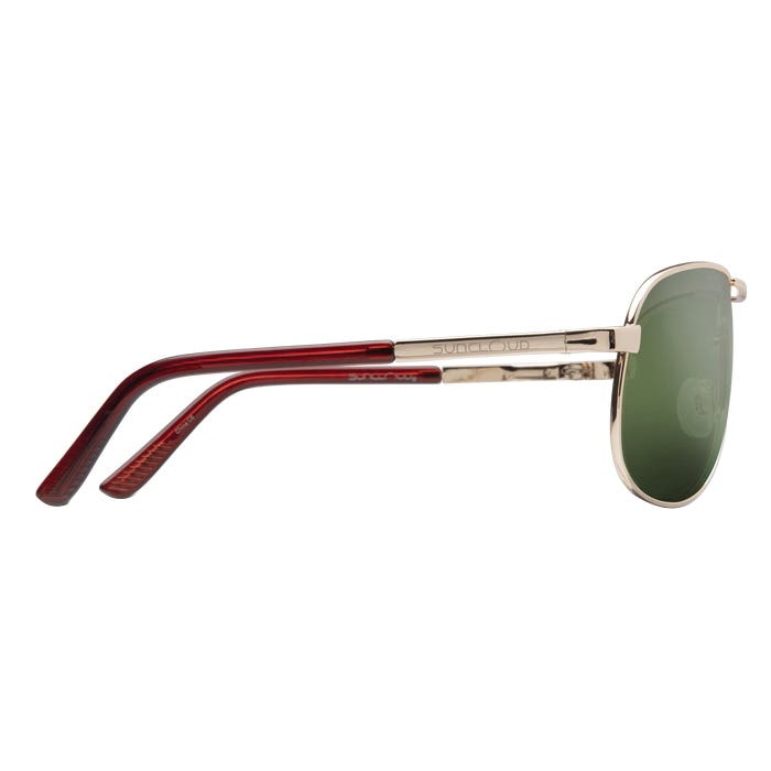 Suncloud Aviator Series Sunglasses, Gold, Polarized, Gray Green Lens