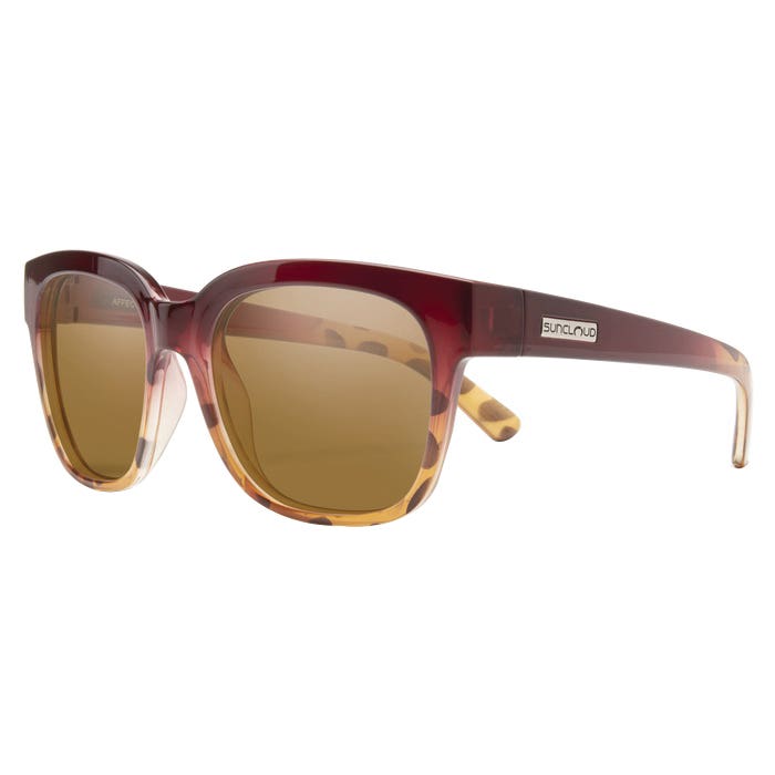 Suncloud Affect Series Sunglasses, Evolve, Raspberry Tortoise Fade, Polarized, Brown Lens