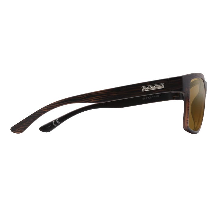 Suncloud A-Team Series Sunglasses, Evolve, Rectangular, Plastic, Burnished Brown, Polarized, Brown Lens