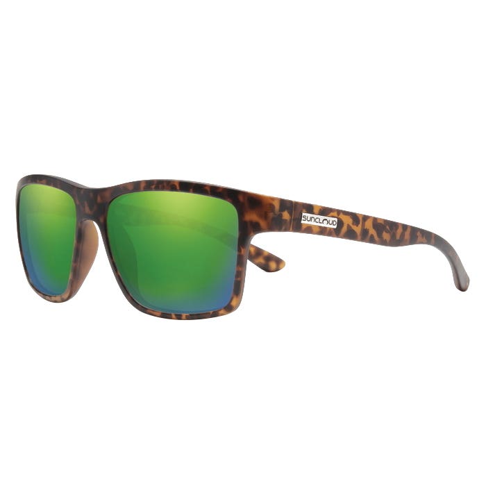 Suncloud A-Team Series Sunglasses, Evolve, Rectangular, Plastic, Matte Tortoise, Polarized