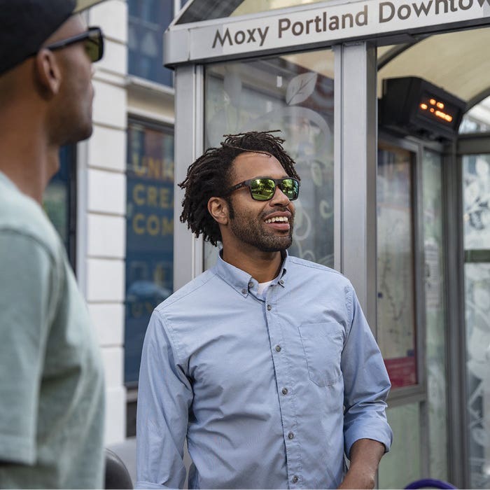 Suncloud A-Team Series Sunglasses, Evolve, Rectangular, Plastic, Matte Tortoise, Polarized