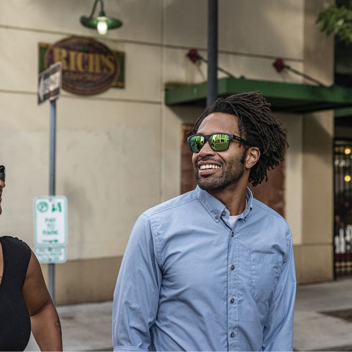 Suncloud A-Team Series Sunglasses, Evolve, Rectangular, Plastic, Matte Tortoise, Polarized