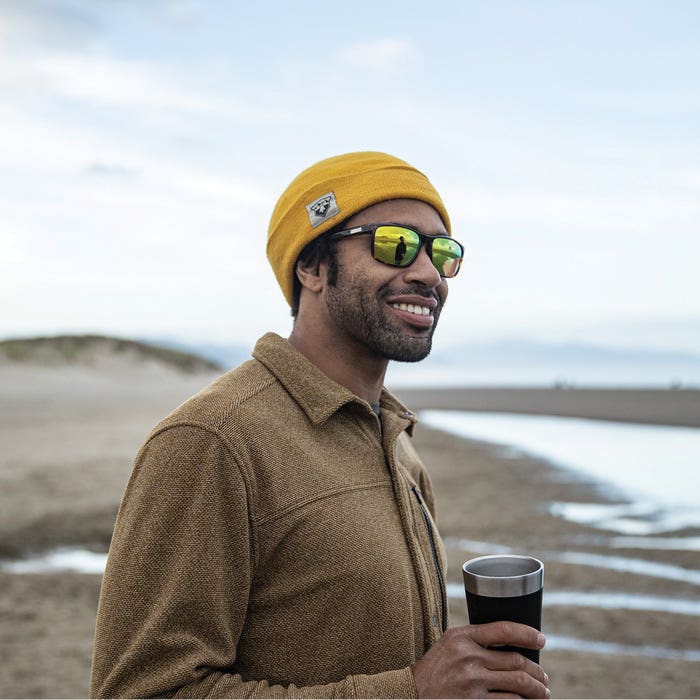 Suncloud Rambler Series Sunglasses, Evolve, Nylon, Matte Tortoise, Polarized, Green Mirror Lens