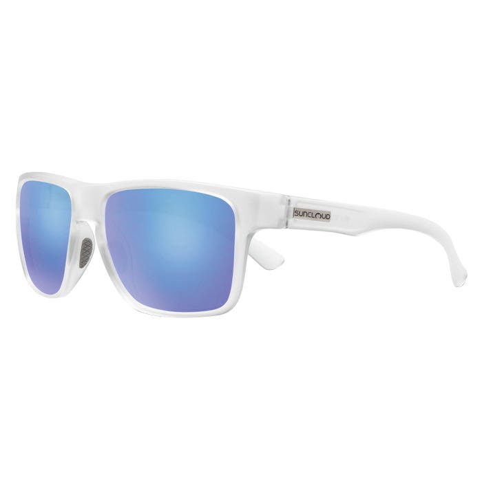 Suncloud Rambler Series Sunglasses, Evolve, Nylon, Matte Crystal, Polarized, Blue Mirror Lens