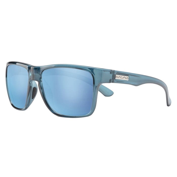 Suncloud Rambler Series Sunglasses, Evolve, Nylon, Crystal Marine, Polarized, Aqua Mirror Lens