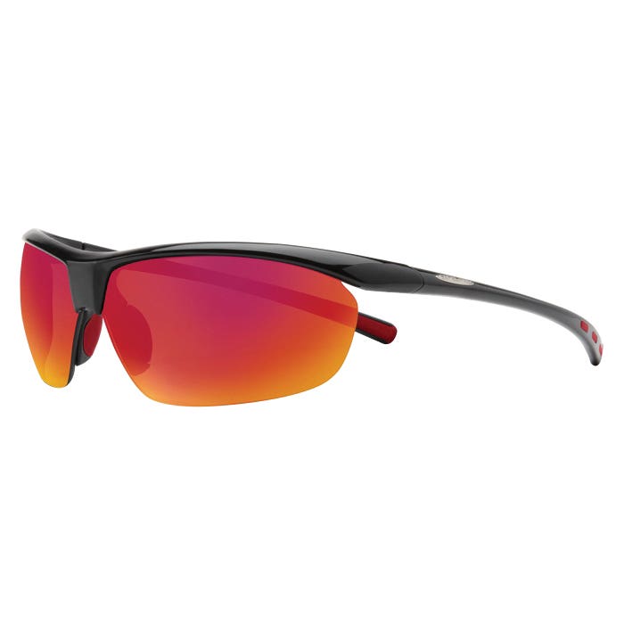 Suncloud Zephyr Series Sunglasses, Evolve, Black, Polarized, Red Mirror Lens