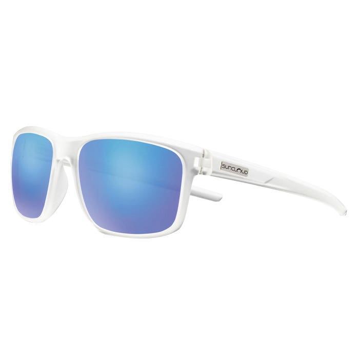 Suncloud Respek Series Sunglasses, Evolve, Rectangular, Grilamid, Matte Crystal, Polarized