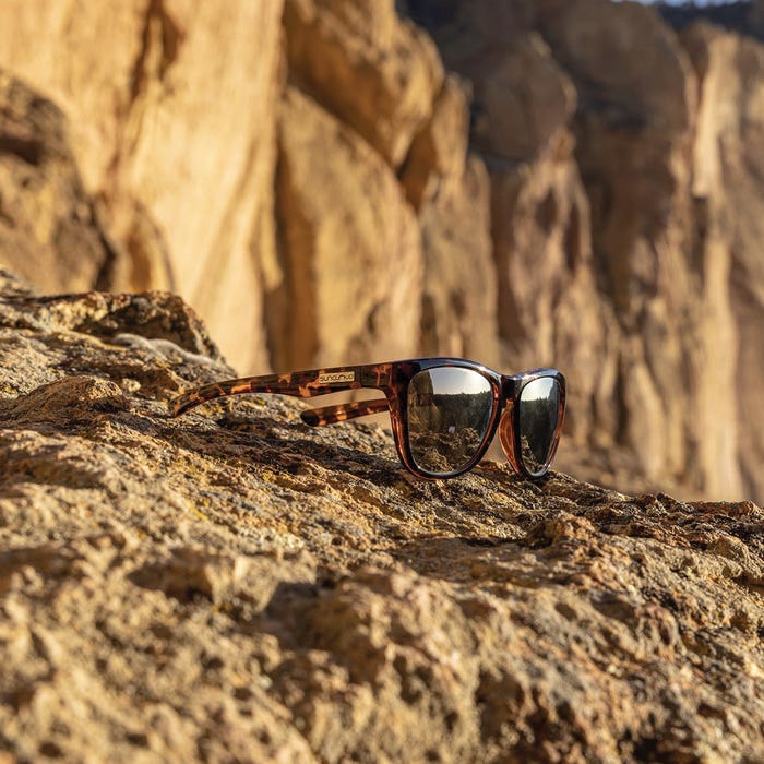 Suncloud Topsail Series Sunglasses, Evolve, Cat Eye, Tortoise, Polarized, Pink Gold Mirror Lens