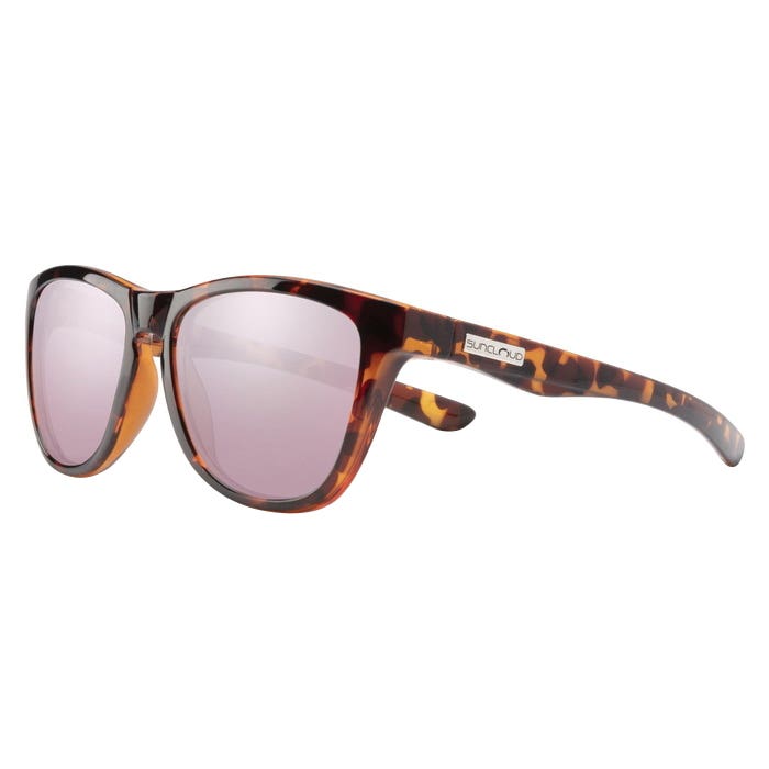 Suncloud Topsail Series Sunglasses, Evolve, Cat Eye, Tortoise, Polarized, Pink Gold Mirror Lens