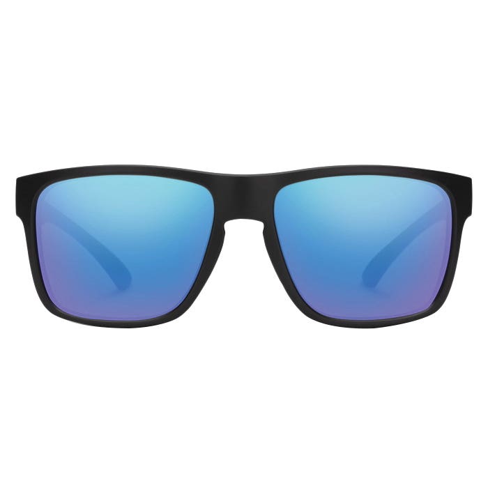 Suncloud Rambler Series Sunglasses, Evolve, Nylon, Matte Black, Polarized, Blue Mirror Lens