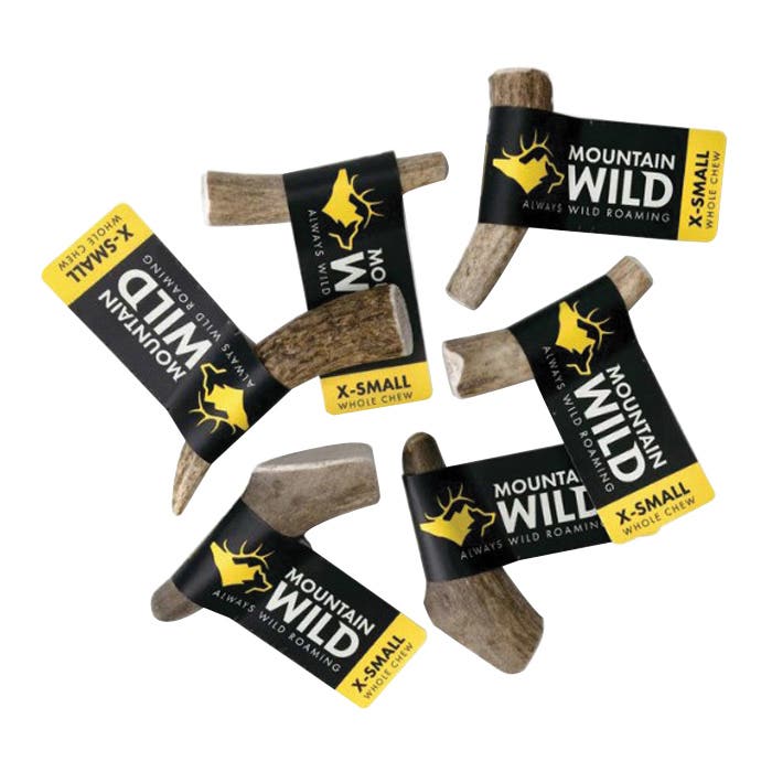Mountain Wild 10022 Whole Antler Chew, XS, Wild Elk, 10 lb