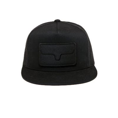 Kimes Ranch Ventilated Hat, Banner Patch, Mesh Back, One-Size, Cotton/Polyester, Black