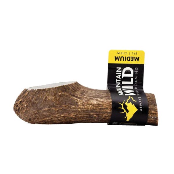Mountain Wild 10014 Split Antler Chew, M, Wild Elk, 20 to 45 lb