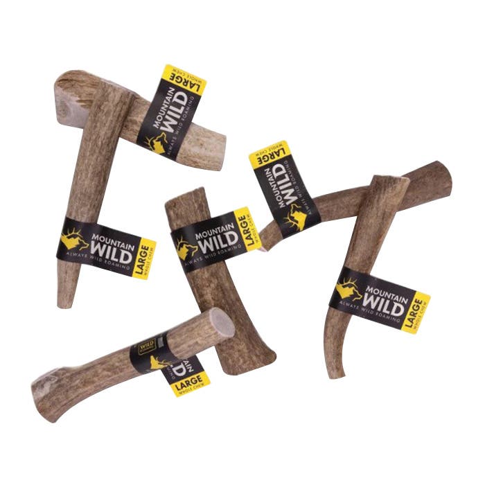 Mountain Wild 10018 Whole Antler Chew, L, Wild Elk, 40 to 70 lb