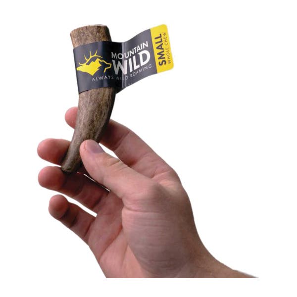 Mountain Wild 10016 Whole Antler Chew, S, Wild Elk, 5 to 25 lb
