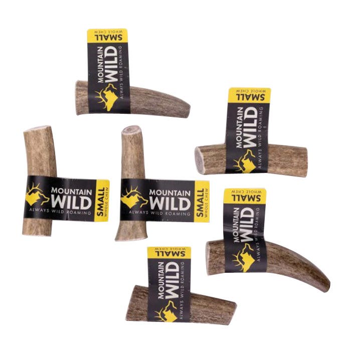 Mountain Wild 10016 Whole Antler Chew, S, Wild Elk, 5 to 25 lb
