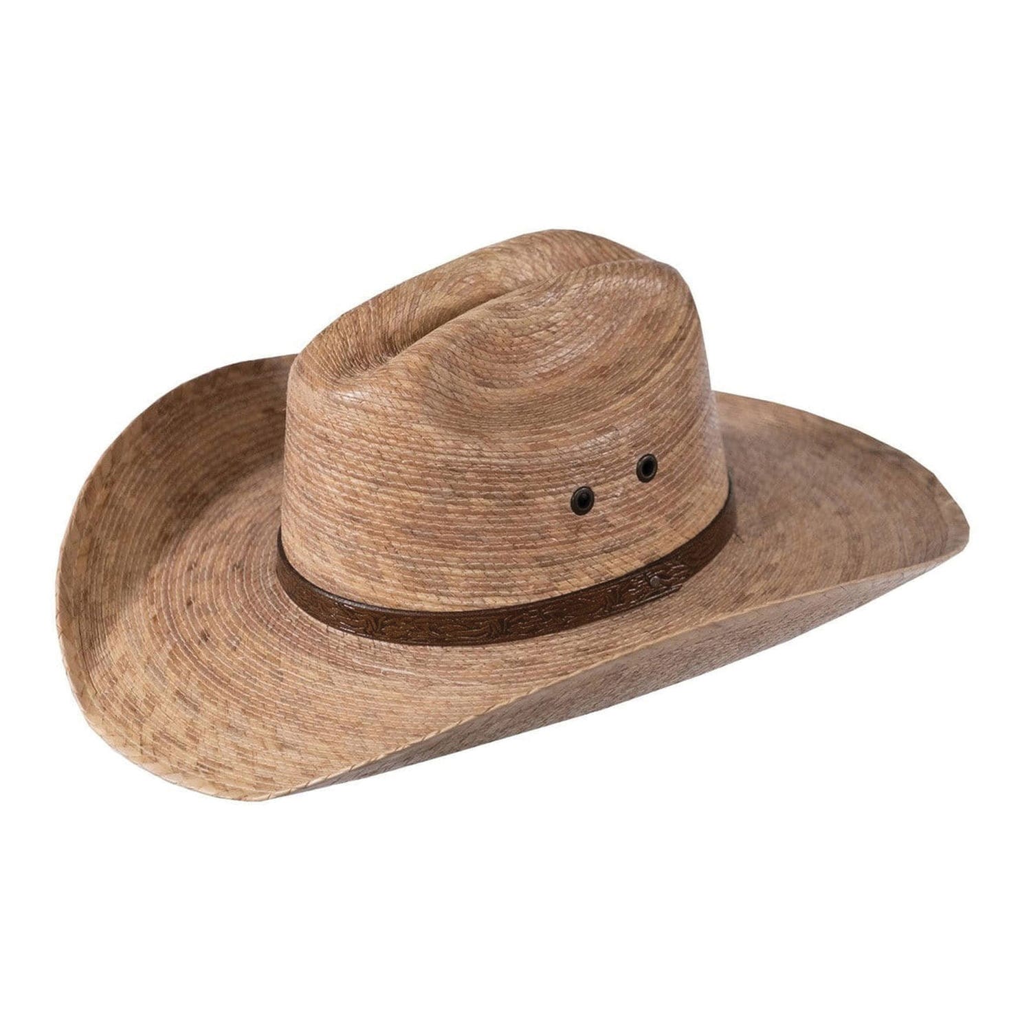 Outback Trading Company Red River Series 15184-TAN-MD Hat, Wire Brim, M, Palm Straw, Tan