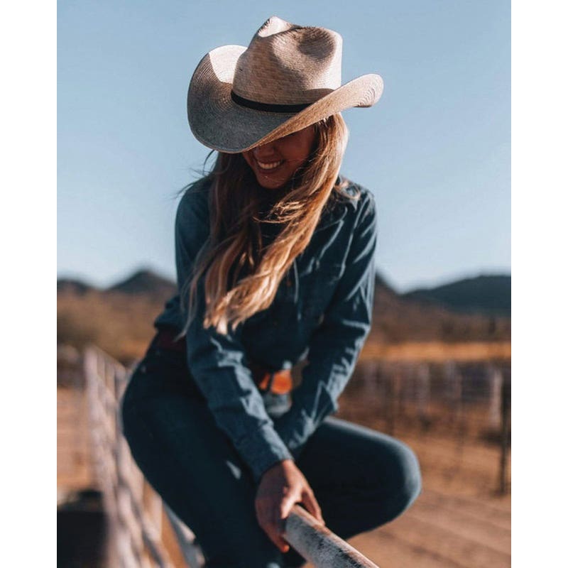 Outback Trading Company Rio Series 15183-NAT-LG Hat, Wire Brim, L, Palm Straw, Natural