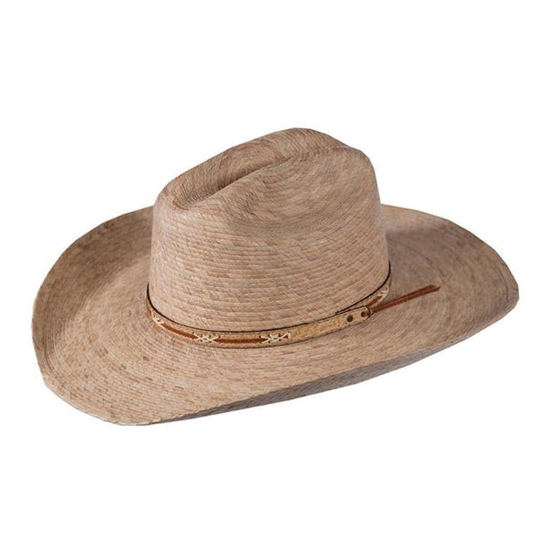 Outback Trading Company Lone Tree Series 15185-NAT-SM Hat, Wire Brim, S, Palm Straw, Natural