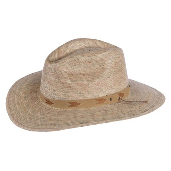 Outback Trading Company Odessa Series 15186-NAT-LG Hat, Wire Brim, L, Palm Straw, Natural