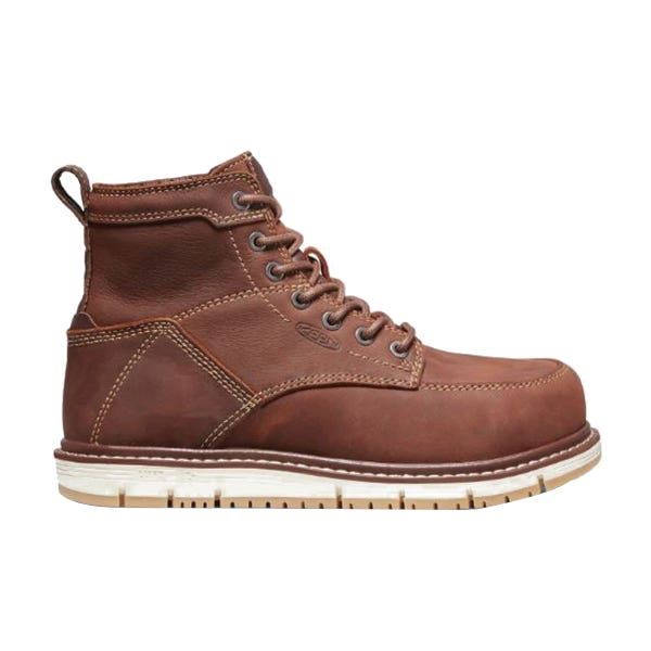 Keen San Jose Series Medium-Duty Work Boots, 10, M W, Gingerbread/Gum, Leather