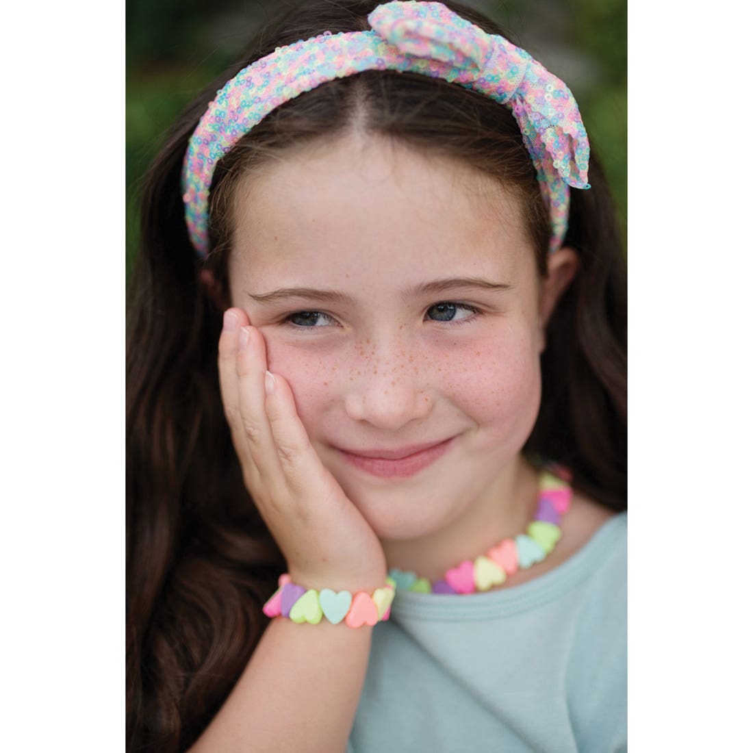 Great Pretenders Necklace and Bracelet Set, Sweet Tart Heart