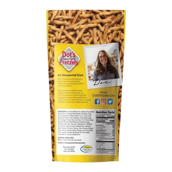 Dot's Homestyle Pretzels Twist, Honey Mustard Seasoned, 16 oz, Bag