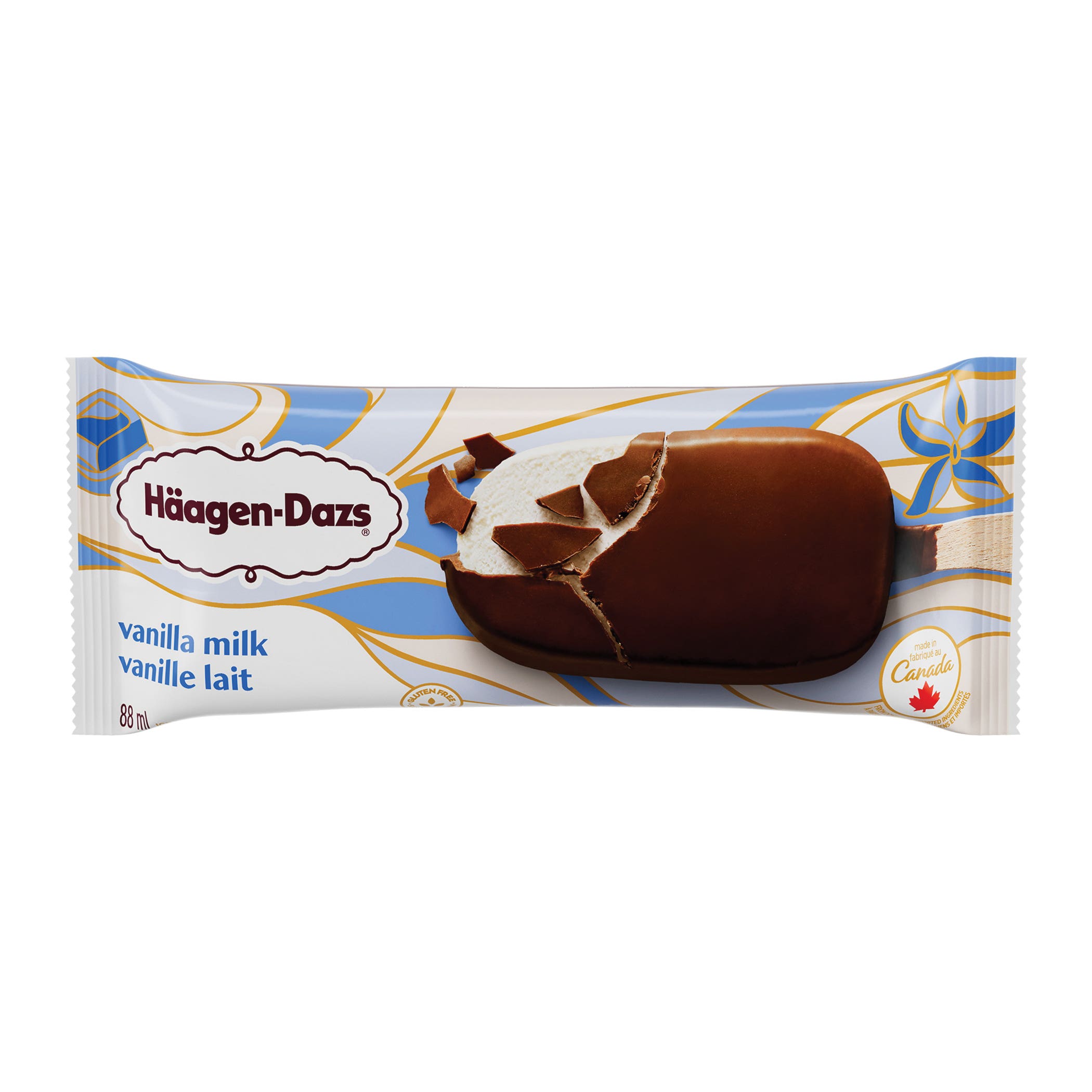 Haagen-Dazs Ice Cream, Bar, Vanilla Milk Chocolate, 88 mL