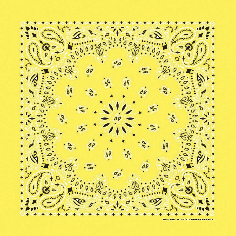 The Bandanna Co Bandana, Cotton, Yellow