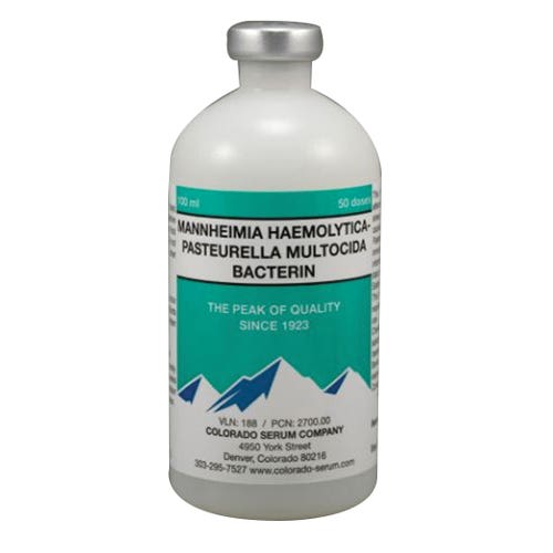 Colorado Serum Company Mannheimia Haemolytica-Pasteurella Multocida Bacterin Vaccine, Liquid, 100 mL