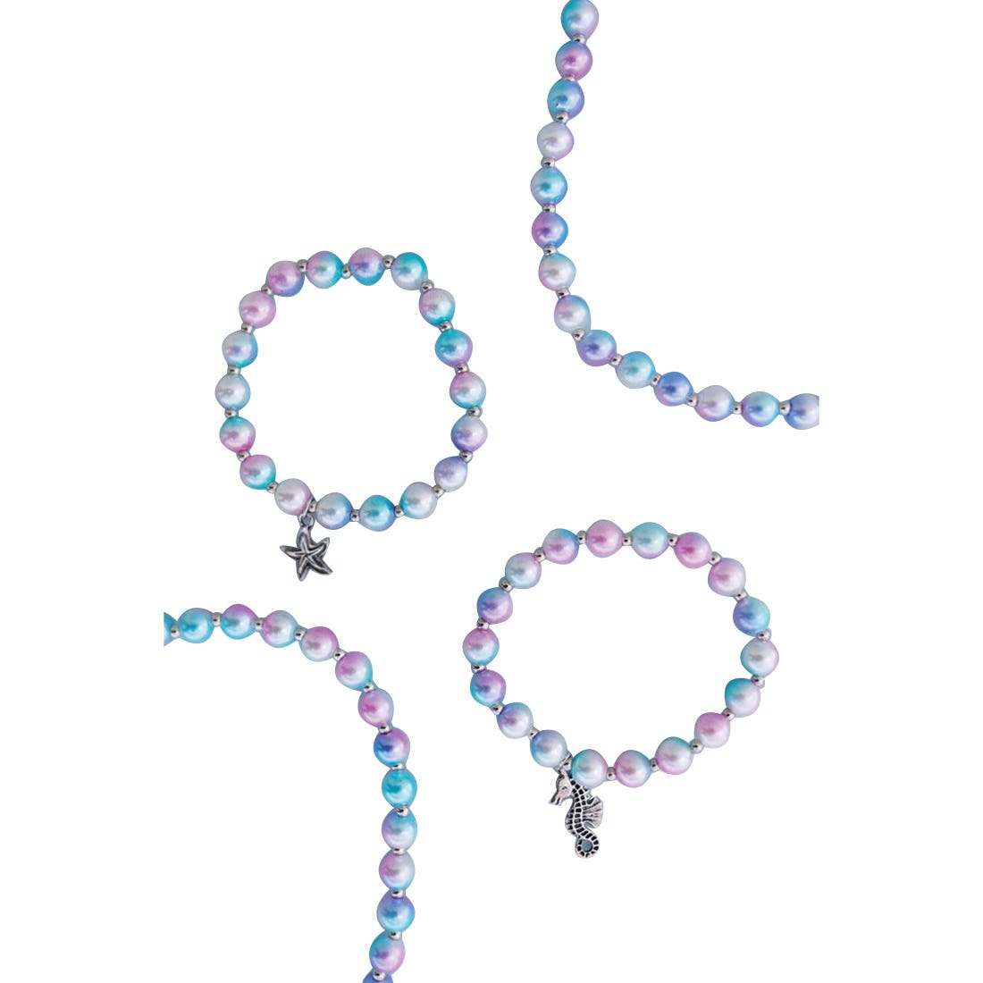 Great Pretenders Bracelet, Mermaid Mist, Beads, Blue/Purple, Metal
