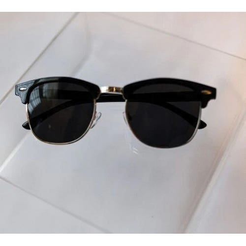 Front Porch Boutique Rimless Sunglasses, Polycarbonate, Gold