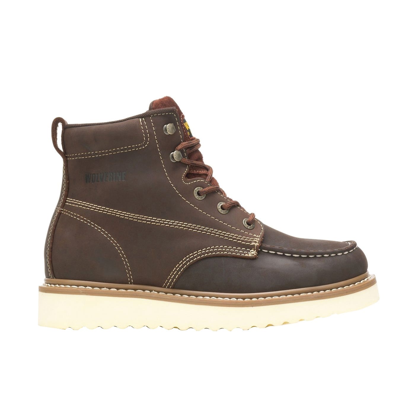 Wolverine Loader Series Work Boots, 9, M W, Brown, Leather