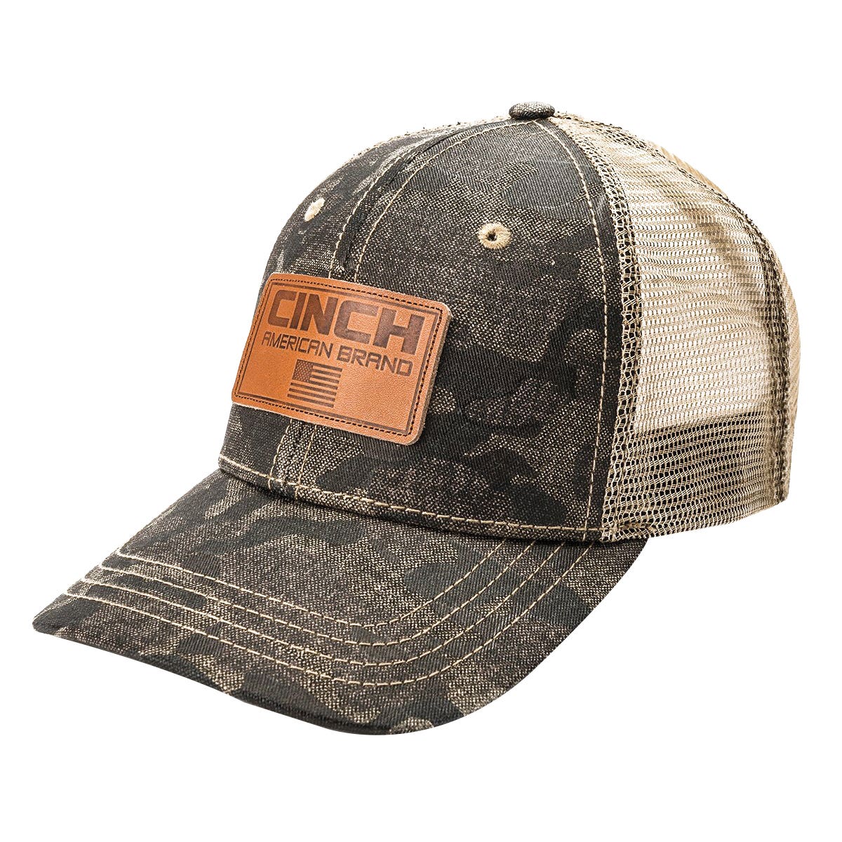 Cinch Trucker Cap, Tonal Camo Print, Men's, One-Size