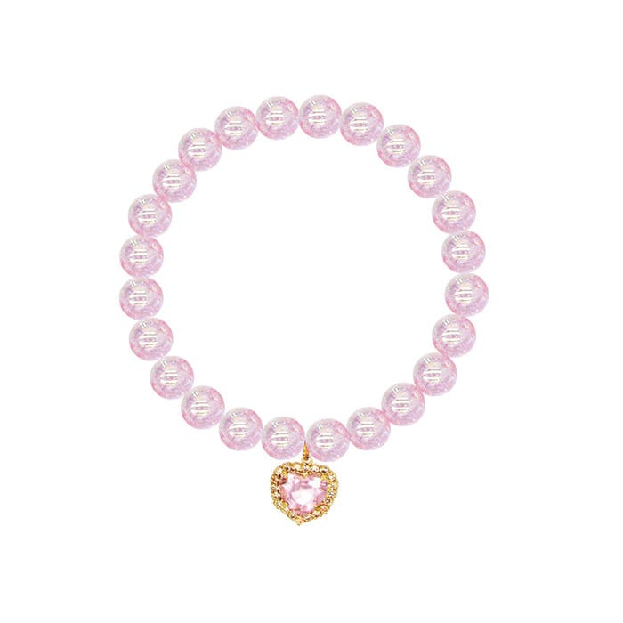Great Pretenders Bracelet, Enchanting Heart, Rhinestone, Pink
