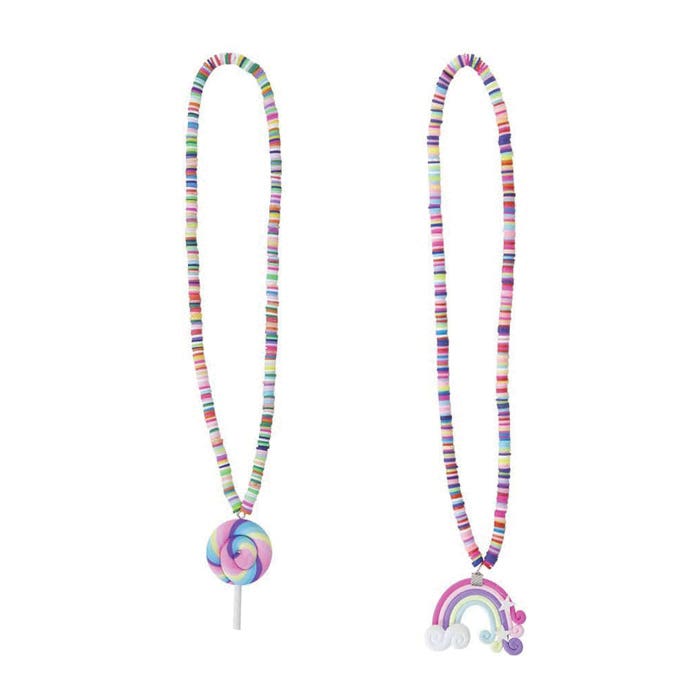 Great Pretenders Necklace Assortment, Lollypop, Rainbow, Rubber